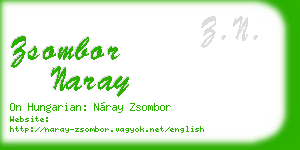zsombor naray business card